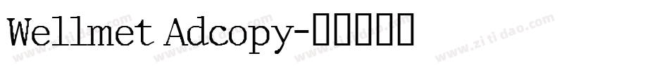 Wellmet Adcopy字体转换